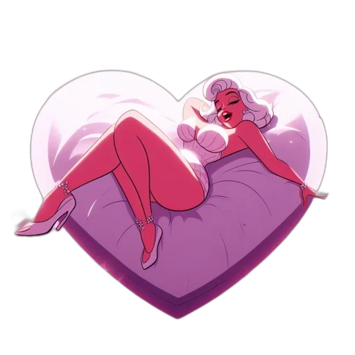 concept art, pixel art, vaporwave, cartoon, red, pastel, neon, animated transparent PNG cut-out
