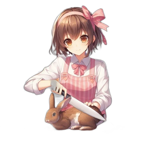 animal, dress, creature, weapon, anime, pixel art, fantasy art, concept art transparent PNG cut-out