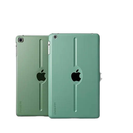 3d render, green, pastel, colorful, earth tones, gray, ipad, case transparent PNG cut-out
