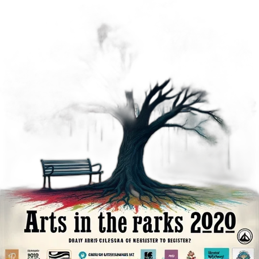 concept art, forest, fog, vibrant, poster, arts, event, titled transparent PNG cut-out