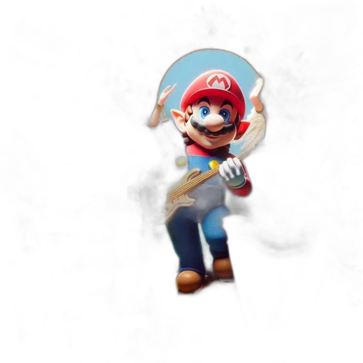 hat, weapon, staff, mask, 3d render, concept art, pixel art, photorealistic transparent PNG cut-out