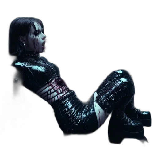 robot, jacket, creature, shoes, concept art, cyberpunk, 3d render, fantasy art transparent PNG cut-out