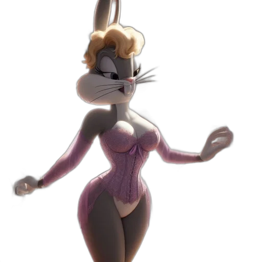 dress, animal, creature, concept art, 3d render, cartoon, pixel art, pastel transparent PNG cut-out