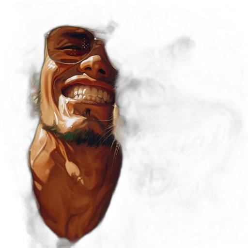 face, mask, staff, photorealistic, concept art, comic book art, watercolor, fire transparent PNG cut-out