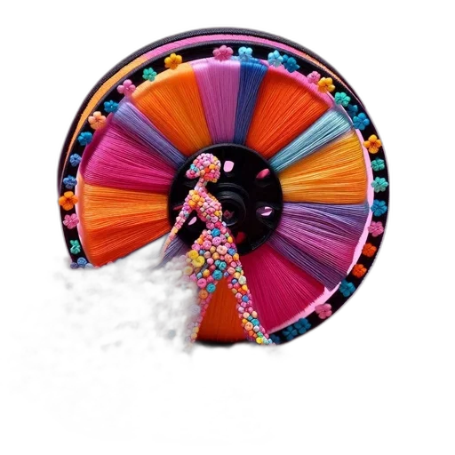 umbrella, weapon, jewelry, dress, 3d render, concept art, colorful, neon transparent PNG cut-out