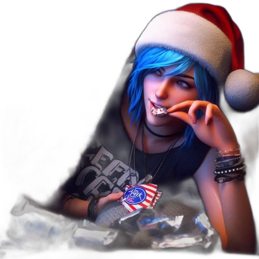 photorealistic, concept art, 3d render, fantasy art, animated, figure, blue, hair transparent PNG cut-out