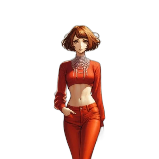 jacket, dress, robot, staff, concept art, pixel art, comic book art, fantasy art transparent PNG cut-out