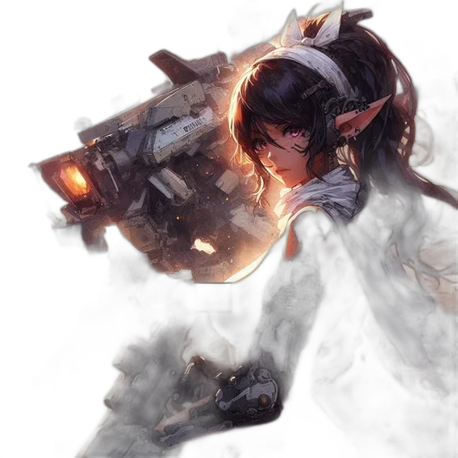 weapon, dragon, sword, face, concept art, fantasy art, comic book art, anime transparent PNG cut-out