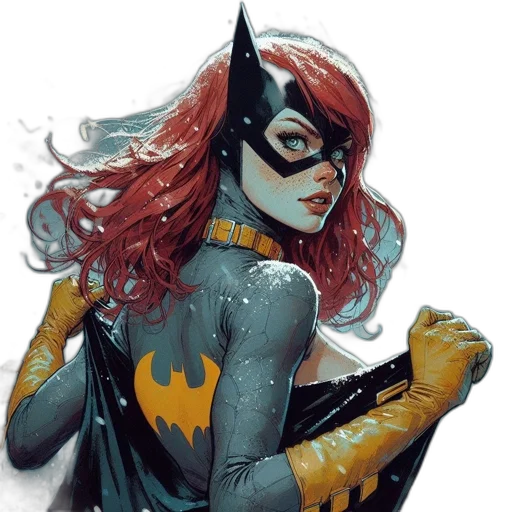 mask, comic book art, concept art, fantasy art, cartoon, image, features, woman transparent PNG cut-out