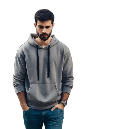 jacket, face, staff, photorealistic, 3d render, pixel art, concept art, fog transparent PNG cut-out