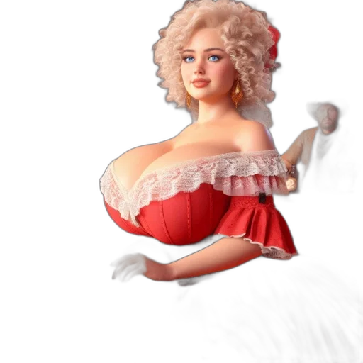 dress, 3d render, photorealistic, fantasy art, concept art, snow, inside, rustic transparent PNG cut-out