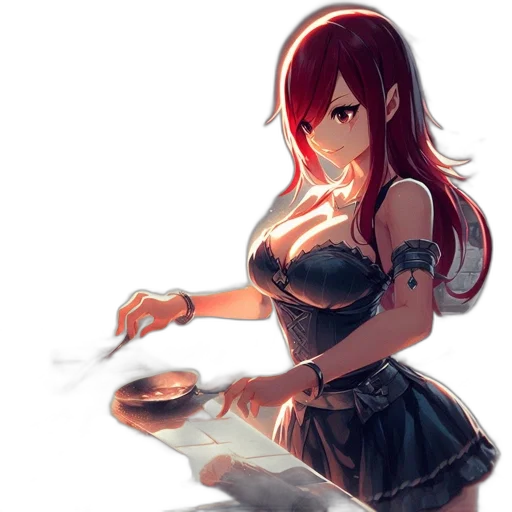 dress, food, weapon, robot, anime, concept art, fantasy art, pixel art transparent PNG cut-out