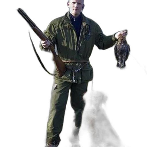 staff, jacket, animal, weapon, concept art, fantasy art, photorealistic, pixel art transparent PNG cut-out