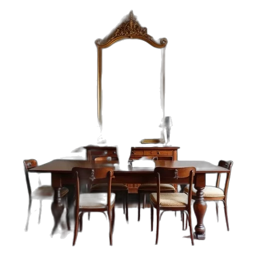 furniture, staff, 3d render, dining transparent PNG cut-out