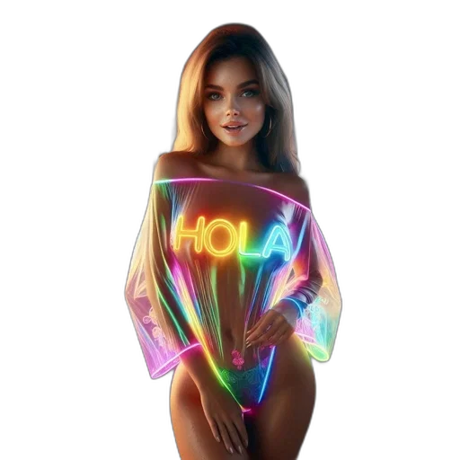 dress, jacket, robot, jewelry, vaporwave, 3d render, concept art, pixel art transparent PNG cut-out