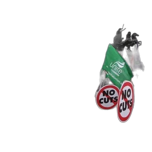 umbrella, 3d render, concept art, protesters, hold, signs, messages, like transparent PNG cut-out