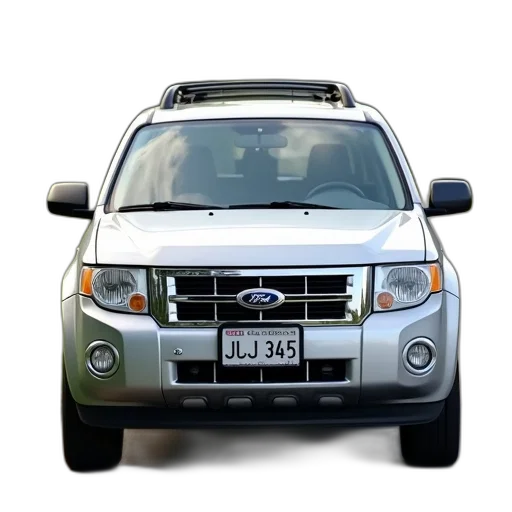 car, 3d render, silver, suv, parked, street, license, plate transparent PNG cut-out