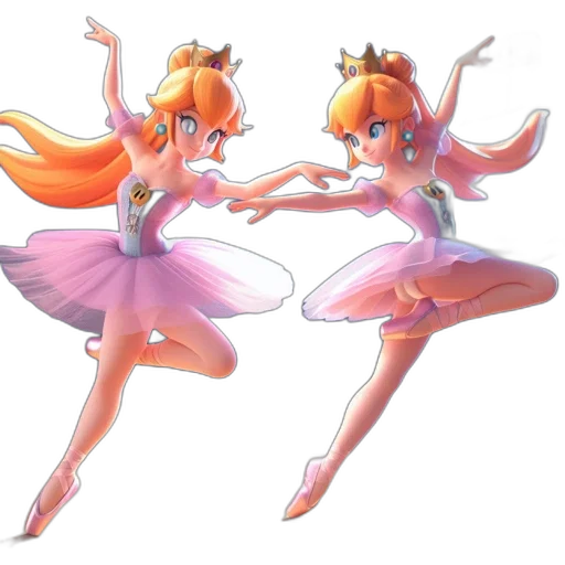 crown, dress, concept art, 3d render, anime, pixel art, pastel, two transparent PNG cut-out