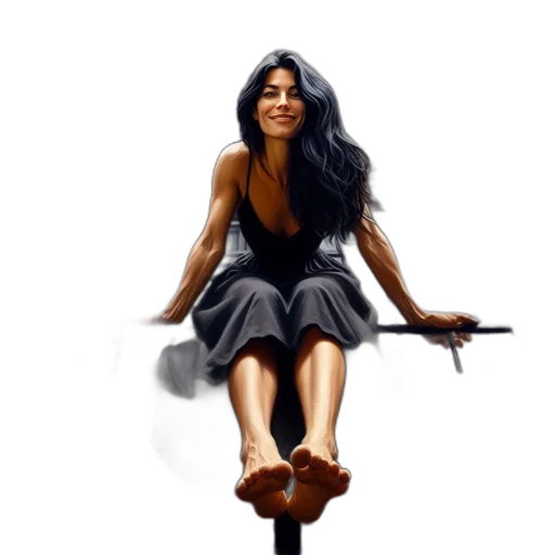 dress, concept art, fantasy art, photorealistic, pixel art, woman, long, hair transparent PNG cut-out