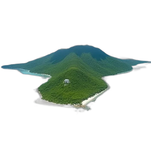 hat, umbrella, tree, hair, 3d render, photorealistic, concept art, vaporwave transparent PNG cut-out
