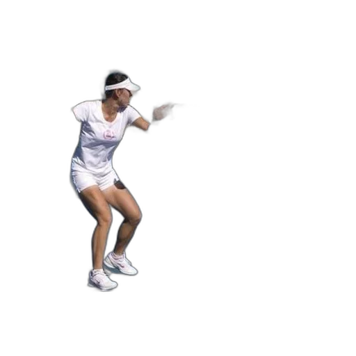 3d render, pixel art, woman, white transparent PNG cut-out