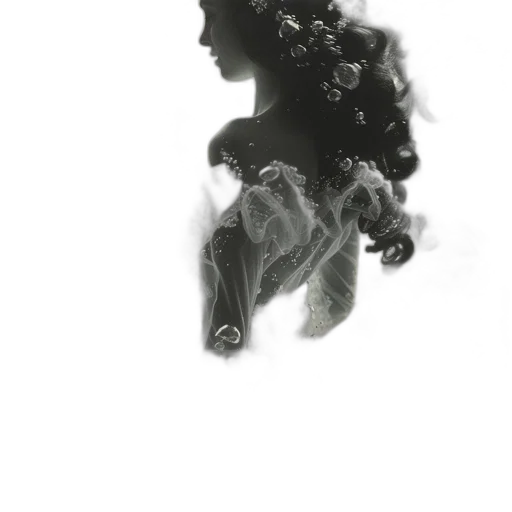 crown, mask, dress, hair, photorealistic, fantasy art, pencil sketch, concept art transparent PNG cut-out