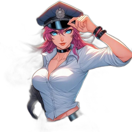 staff, hat, weapon, anime, concept art, comic book art, cartoon, illustrated transparent PNG cut-out