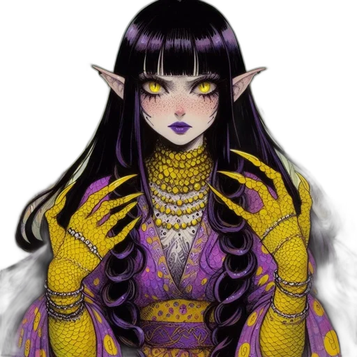 jewelry, dress, fantasy art, concept art, pixel art, anime, dark, golden transparent PNG cut-out
