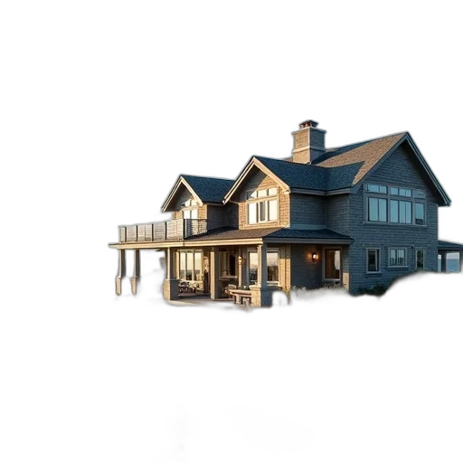 building, furniture, 3d render, concept art, photorealistic, pixel art, earth tones, blue transparent PNG cut-out