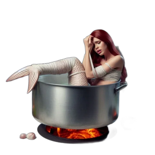 jewelry, concept art, fantasy art, 3d render, photorealistic, fire, underwater, surreal transparent PNG cut-out