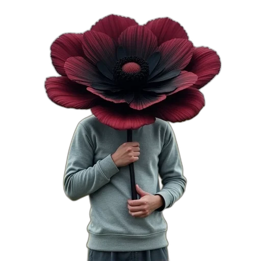 flower, hat, mask, crown, 3d render, photorealistic, concept art, pixel art transparent PNG cut-out