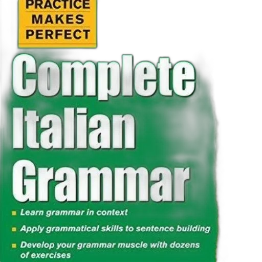 practice, makes, perfect, complete, italian, grammar, book, cover transparent PNG cut-out