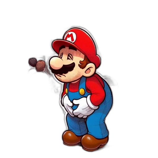 weapon, staff, hat, animal, 3d render, pixel art, concept art, cartoon transparent PNG cut-out