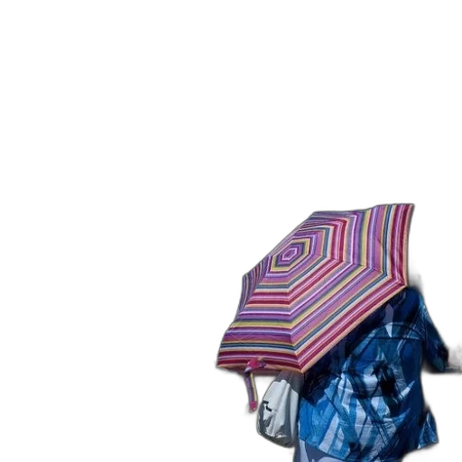 umbrella, hat, jacket, dress, 3d render, photorealistic, concept art, vaporwave transparent PNG cut-out