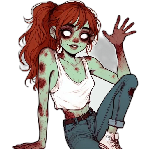 creature, concept art, comic book art, cartoon, watercolor, green, red, neon transparent PNG cut-out