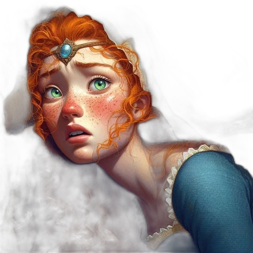 face, crown, dress, mask, fantasy art, concept art, oil painting, photorealistic transparent PNG cut-out