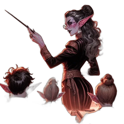 staff, concept art, fantasy art, comic book art, watercolor, dark, earth tones, golden transparent PNG cut-out