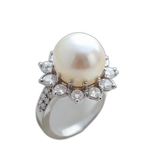 jewelry, crown, freshwater, pearl transparent PNG cut-out