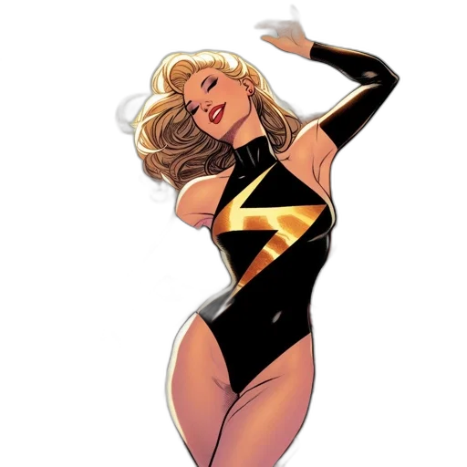 dress, comic book art, concept art, cartoon, golden, vibrant, scene, shows transparent PNG cut-out