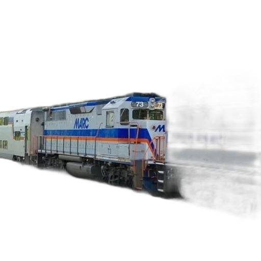 3d render, photorealistic, concept art, marc, train, number, traveling, through transparent PNG cut-out