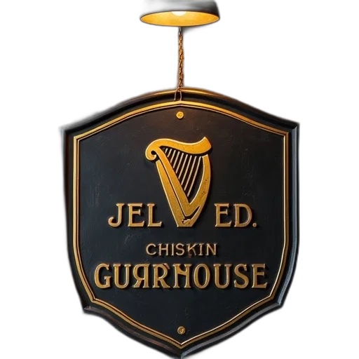 jewelry, guinness, sign, wall transparent PNG cut-out