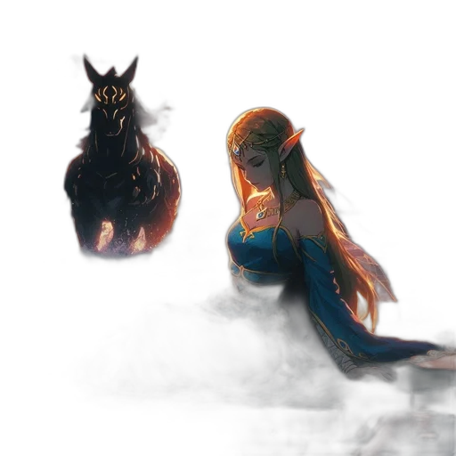 dragon, dress, creature, crown, fantasy art, concept art, pixel art, comic book art transparent PNG cut-out