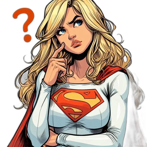 comic book art, concept art, cartoon, blonde, woman, blue, eyes, yellow transparent PNG cut-out