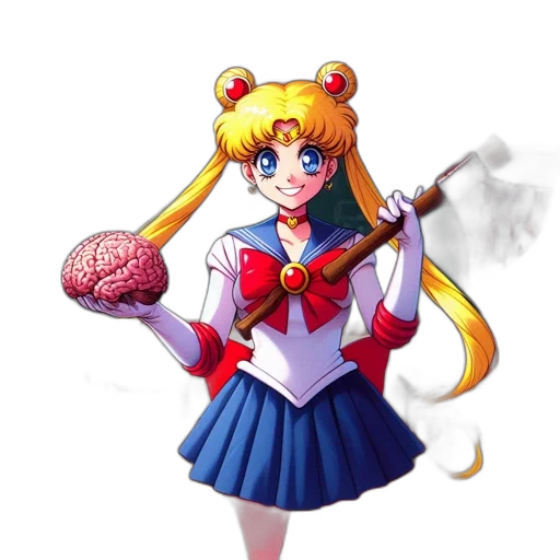 staff, weapon, robot, crown, pixel art, anime, concept art, cartoon transparent PNG cut-out