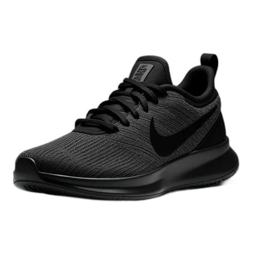 shoes, black, nike, running, shoe, laces, swoosh, logo transparent PNG cut-out