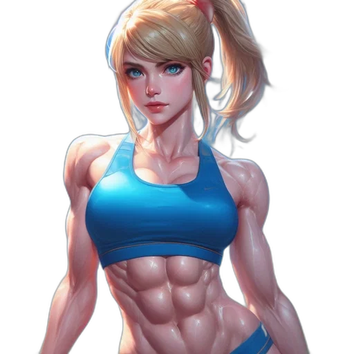 comic book art, anime, fantasy art, concept art, blue, pastel, neon, athletically transparent PNG cut-out