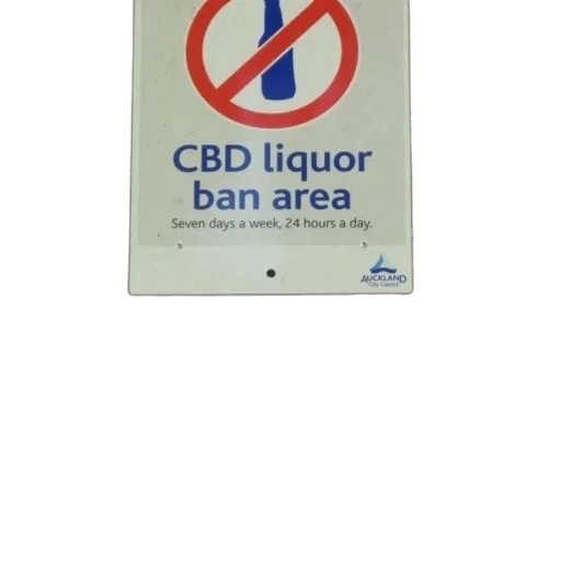 sign, says, cbd, liquor, ban, area, placed, above transparent PNG cut-out