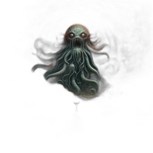 creature, mask, face, hair, concept art, fantasy art, pixel art, watercolor transparent PNG cut-out