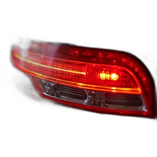 car, weapon, 3d render, photorealistic, concept art, neon lights, close-up, red transparent PNG cut-out