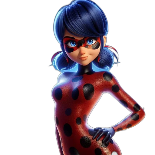 dress, comic book art, concept art, 3d render, cartoon, blue, red, animated transparent PNG cut-out